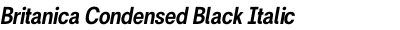 Britanica Condensed Black Italic